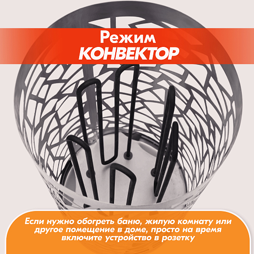 07 Каменка Vita 6 кВт Черный 2000х2000
